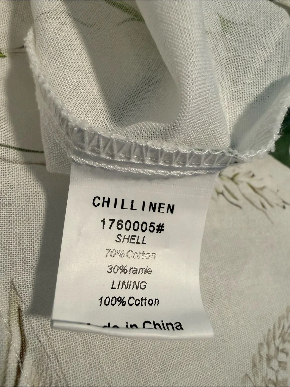 Chillinen/ Linen Vibes floral lightweight